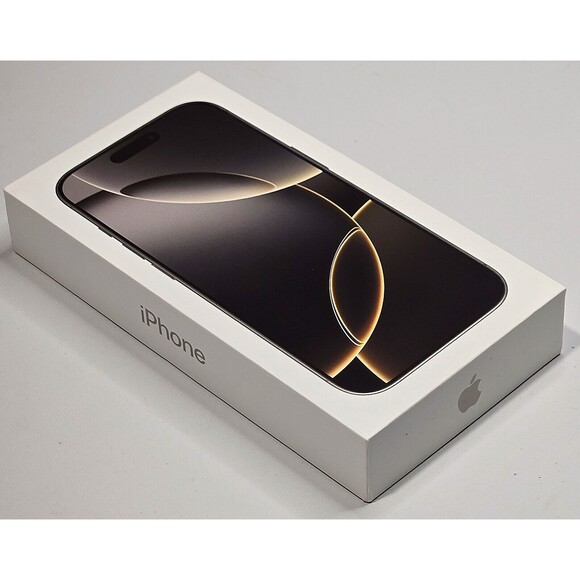 Empty Retail Box Apple A3083 iPhone 16 Pro Natural Titanium 256GB Demo Sticker - Picture 1 of 7
